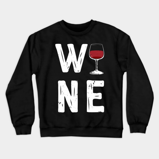 Shirts and Gifts for passionate wine lovers red wine white Crewneck Sweatshirt by Shirtbubble